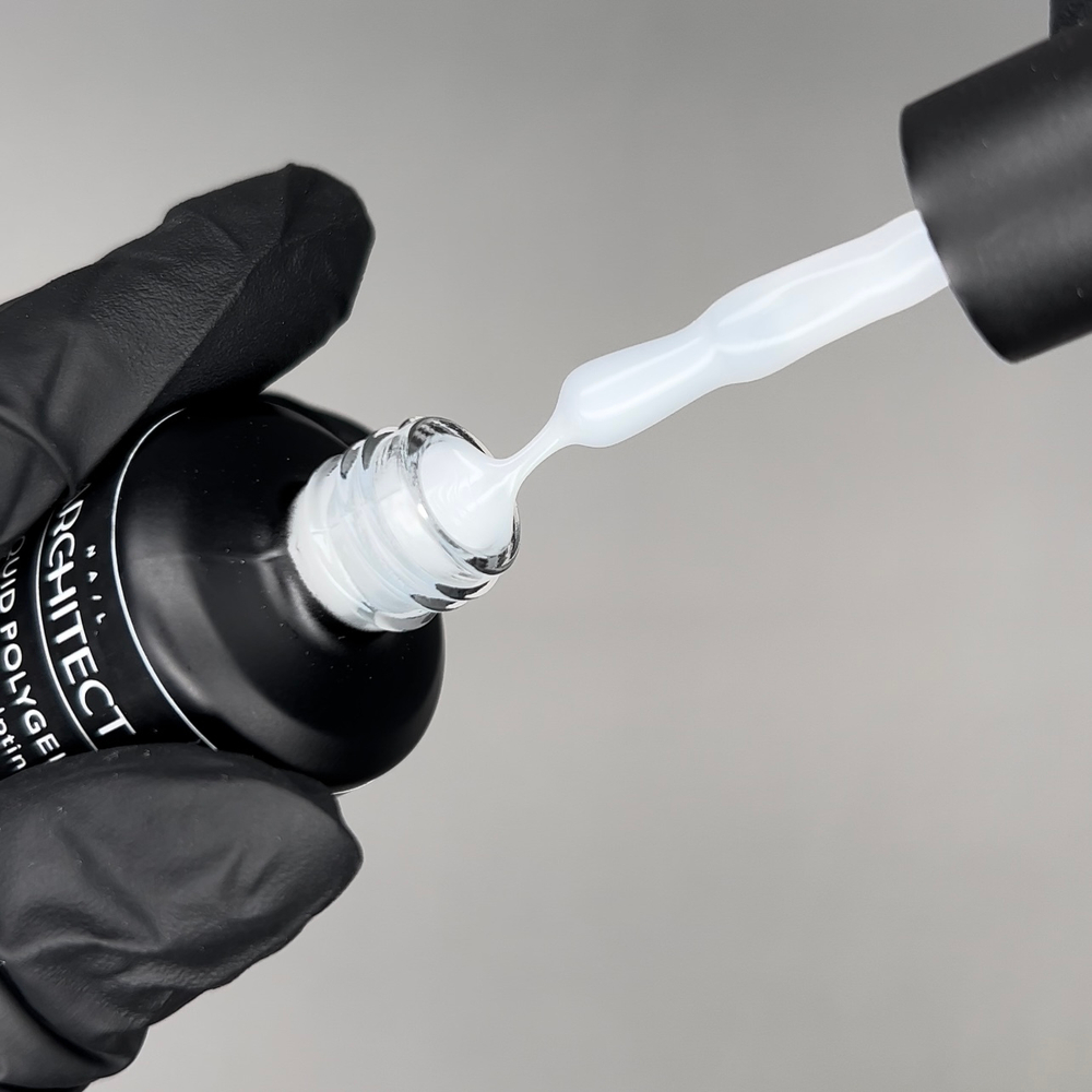 Nail ARCHITECT LIQUID POLYGEL - 01 Extra White Жидкий полигель для укрепления и наращивания ногтей, 15 мл
