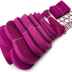 Набор фурнитуры PLUS для пошива нижнего белья (фуксия)