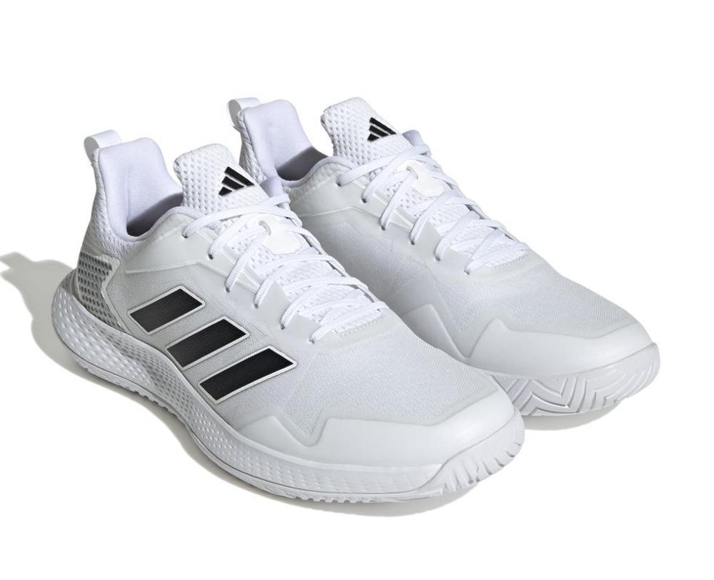 Мужские кроссовки теннисные Adidas Defiant Speed - footwear white/core black/matte silver