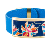 Браслет Fiore Luna на голубом кожаном ремешке CB13599-6