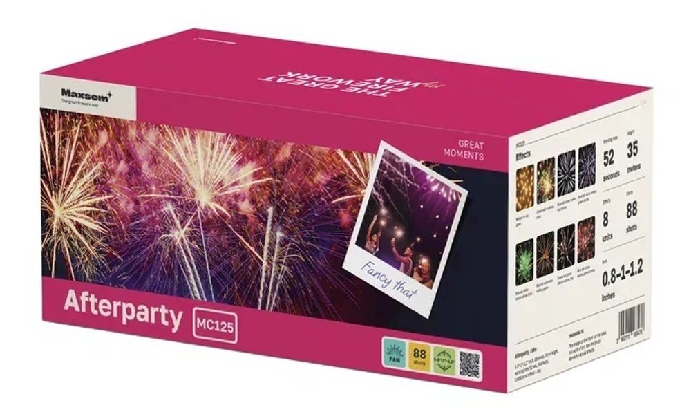 Батарея салютов "AFTERPARTY",   0,8"-1"-1,2"/37 залпов