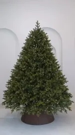 Елка с гирляндой «Эрмитажная» (Литая хвоя) 180 см / 1,8 м