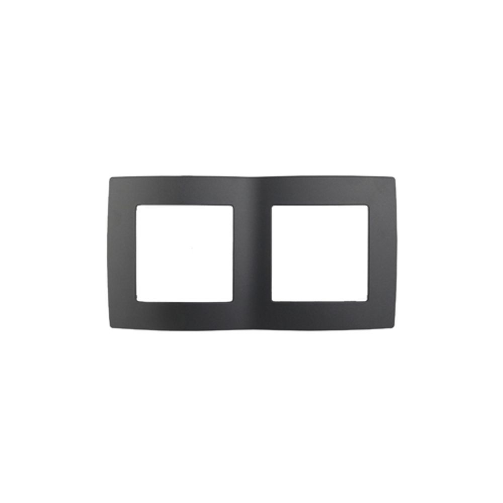 12-5002-05 ЭРА Рамка на 2 поста, Эра12, антрацит | Эра 12 Антрацит