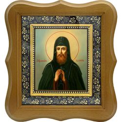 Силуан Печерский преподобный. Икона на холсте.