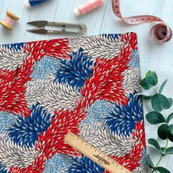 Ткань премиум Оксфорд 600D цветочный салют