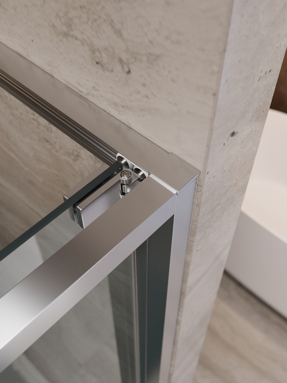 Душевая дверь Cezares LUX-B-FS-1-100-C-CR, 100х195, профиль хром, стекло прозрачное