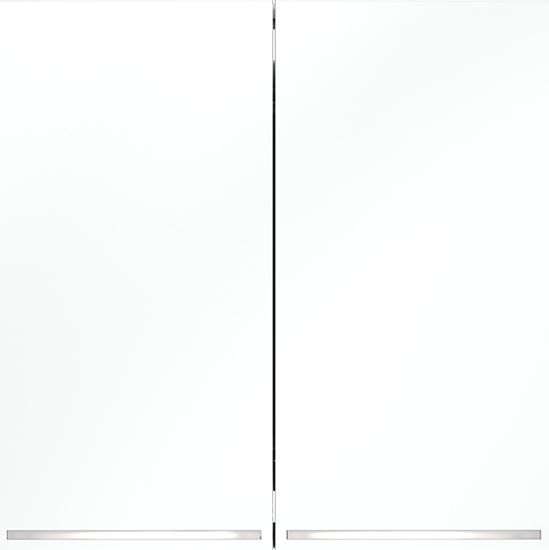 Проходной переключатель встраиваемый VOLTUM S70 двухклавишный с подсветкой 10А, (белый матовый)