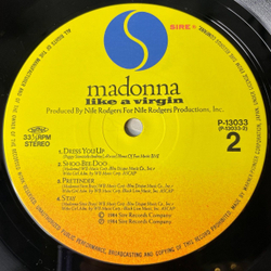 Винтажная виниловая пластинка LP Madonna Like A Virgin (Japan 1984) (Obi) Dress You Up