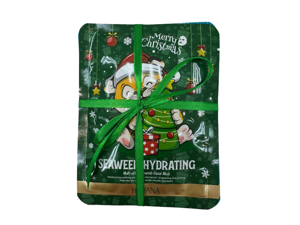 Набор новогодних тканевых масок 5шт