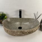 Раковина из речного камня RS-65521 61*39*15 0858