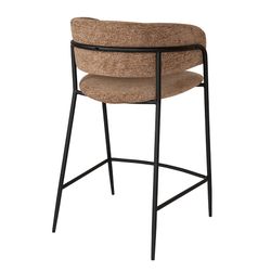 Стул полубарный Helning, мягкий шенилл, светло-коричневый