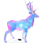 Фигура светодиодная «Северный олень» 32*74*90 см 350 ламп LED, 220V, Белый