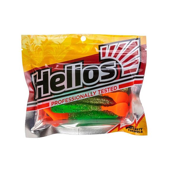 Виброхвост Chubby 3,55&#39;/9 см Green Peas OT 5шт. (HS-4-054) Helios
