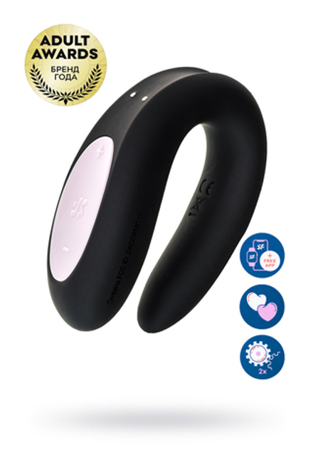 Вибромассажер для Пары Satisfyer Double Joy Black 002392SA