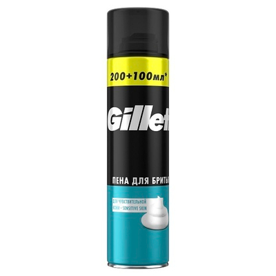 GILLETTE,Пена д/бритья,д/чувст.кожи 200мл