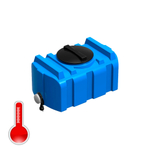 Бак для душа серии «R» 100 л  синий с подогревом, с лейкой, с уровнемером Полимер-Групп(810x470x520см;8кг;синий) - арт.559260.2