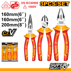 Набор диэлектрических плоскогубцев INDUSTRIAL