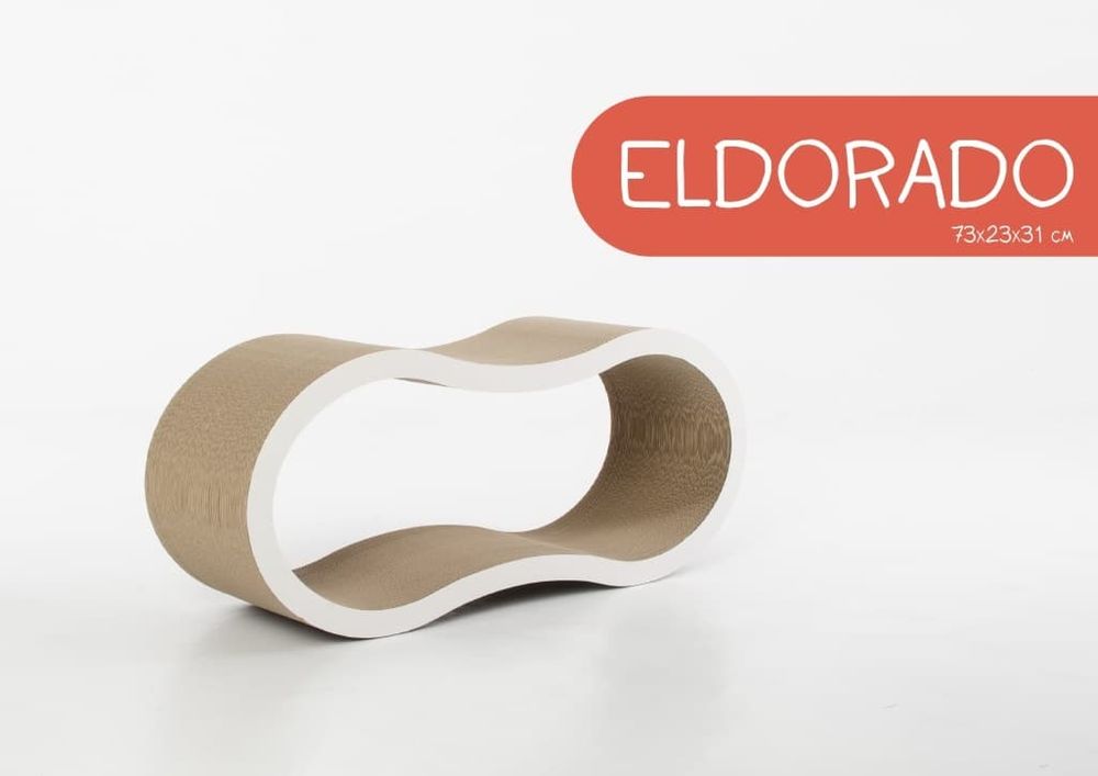 Когтеточка гофрокартон (Когтедралка) "ELDORADO", 73*23*31 см