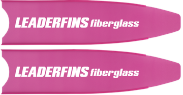 Лопасти Leaderfins Pink Ice (стеклотекстолит) розовая отбортовка, с наклейкой, 20°