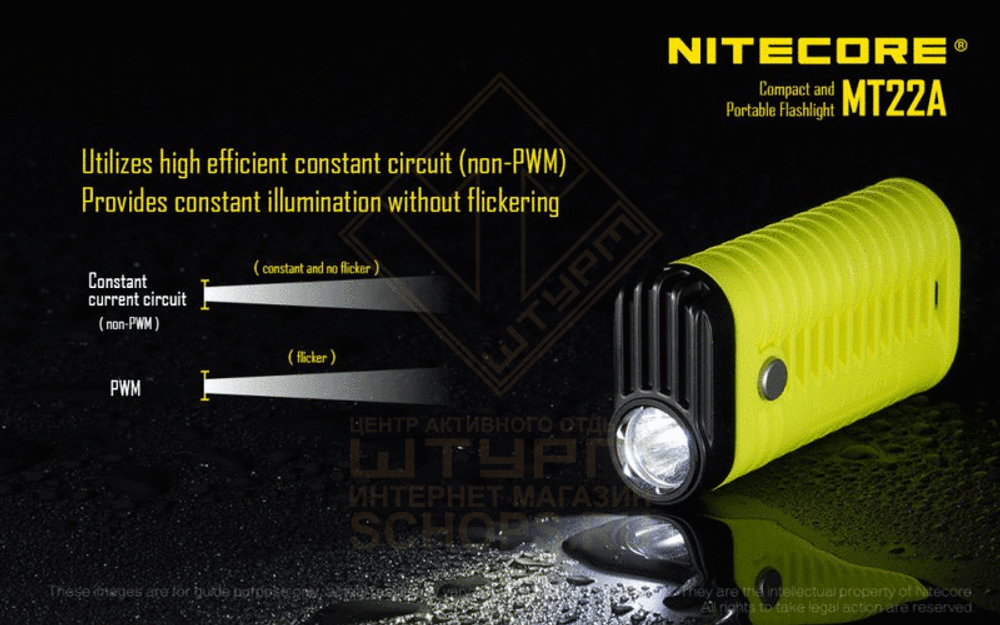 Фонарь Nitecore MT22A, Black