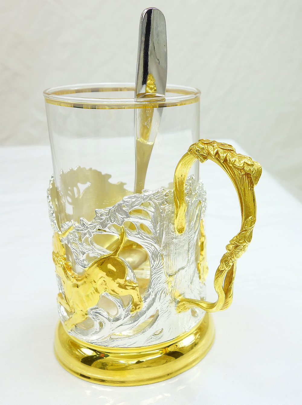 Подстаканник "Охота на кабана"