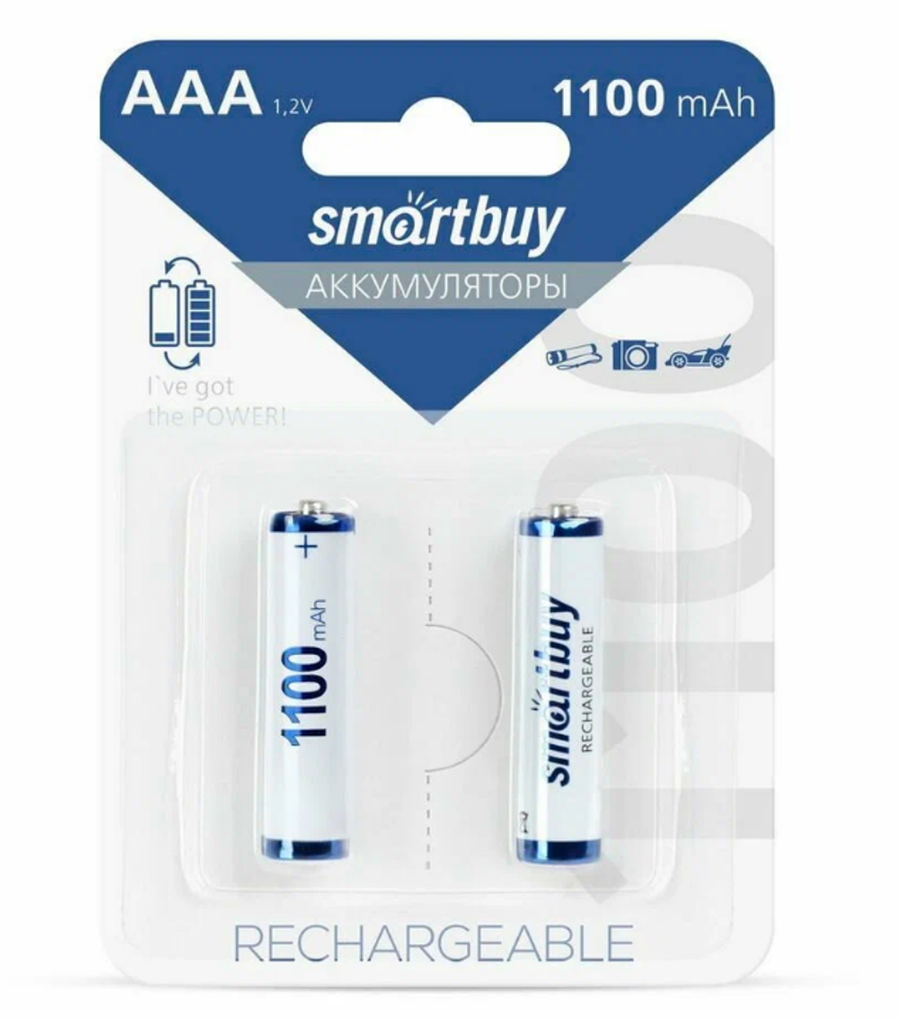 Аккумулятор AAA 1000-мА·ч Smartbuy (Цена за блистер 2 штуки)