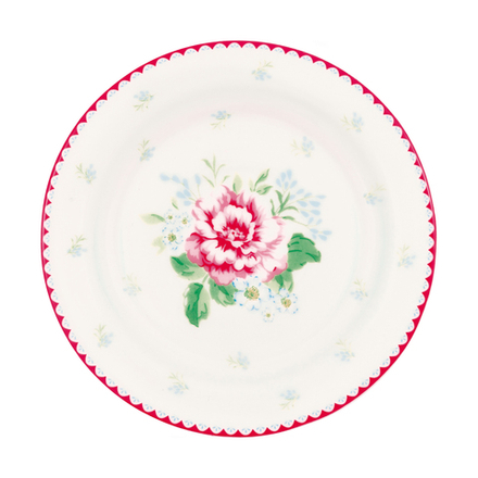 Блюдце Alivia white/ Аливия белая, 15 см