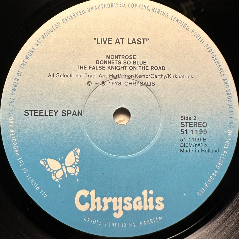Steeleye Span - Live At Last! (Голландия 1978г.)