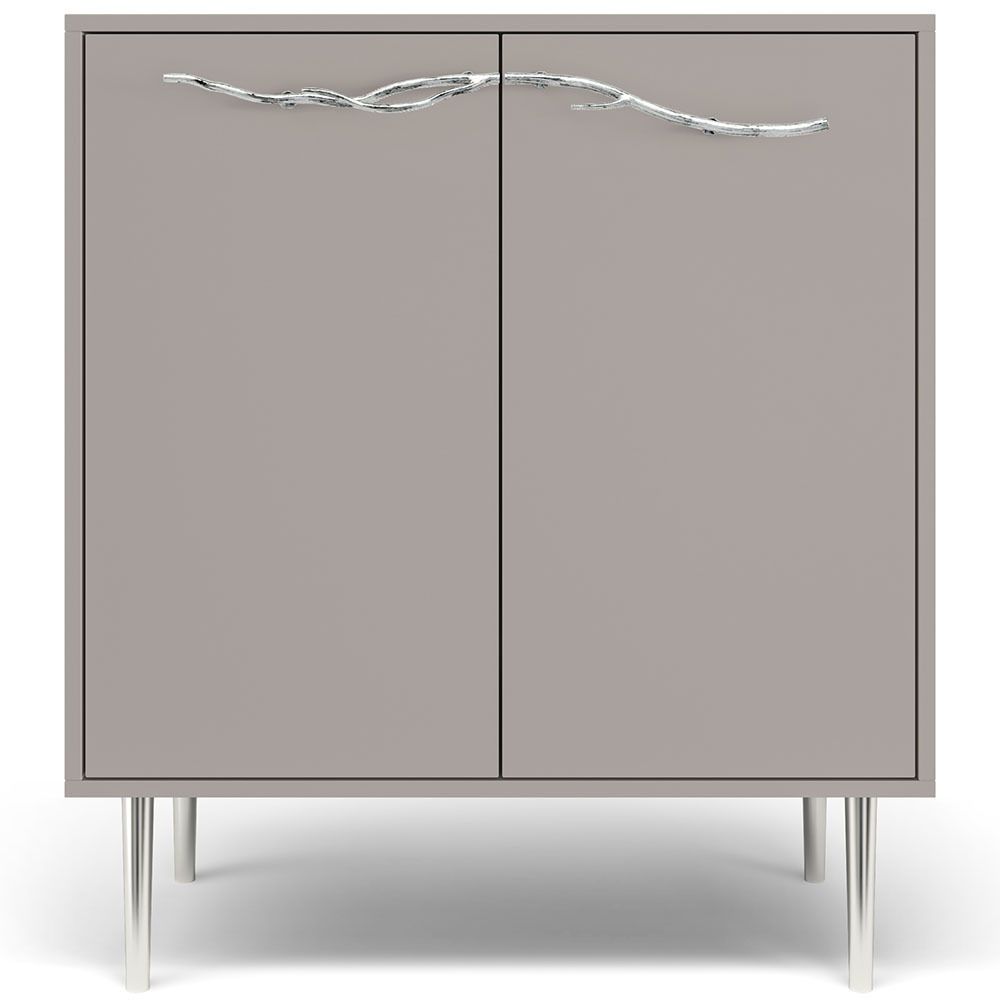 Комод Арт Колор matte Стайл Сильвер с 2 полками Серый агат матовый