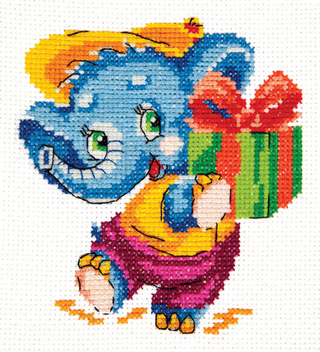 "Я с подарком"-18-43 вышивка