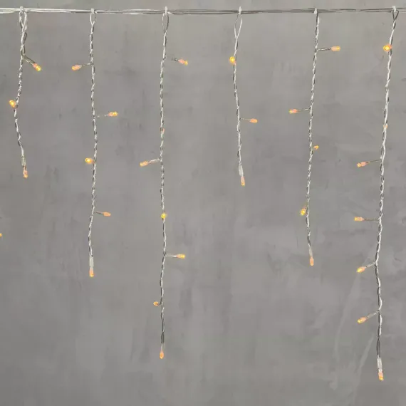 Светодиодная бахрома 3,1*0,5 м., 150 желтых LED ламп, прозрачный провод ПВХ, LTC (PIL150-10-2Y)