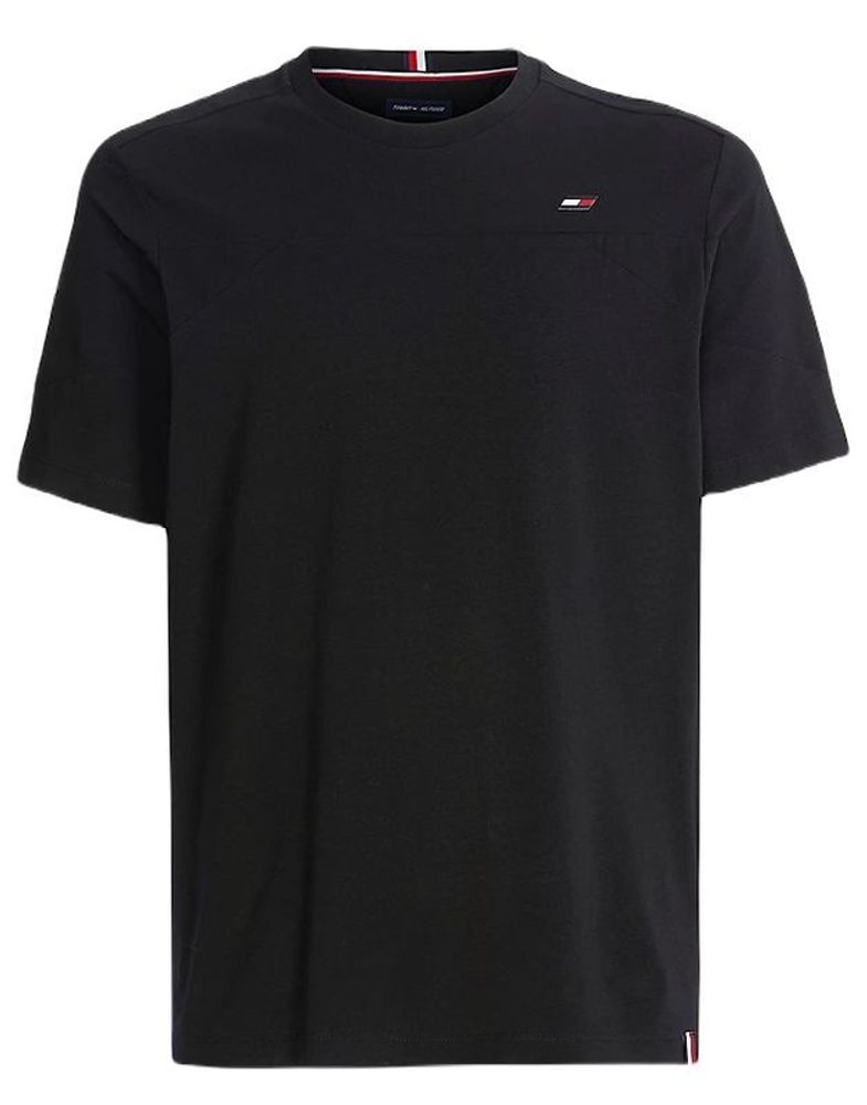 Мужская теннисная футболка Tommy Hilfiger Seasonal Short Sleeve Tee - black
