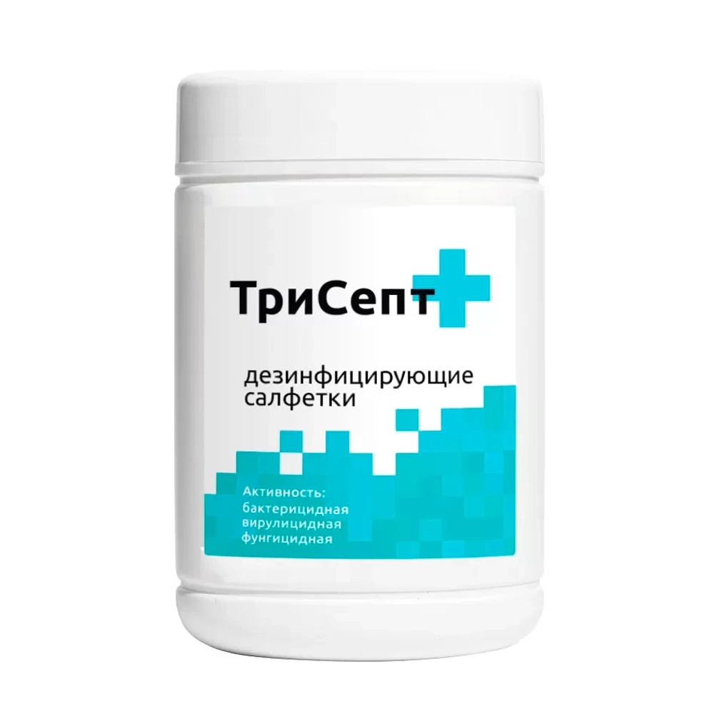 ТриСепт Салфетки (180х165мм) №200 банка