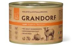 Grandorf Dog консервы для собак паштет из ягненка с тыквой и брокколи 200г