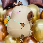 Фольгированный шар-фигура «Капибара с черепашкой», 64 см