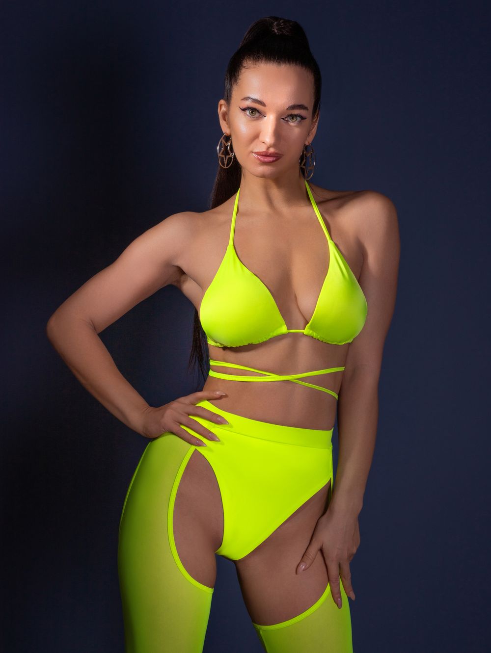 Malibu top, Neon Lime