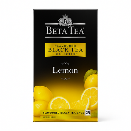 Чай черный Beta Tea с ароматом лимона 25 пакетиков