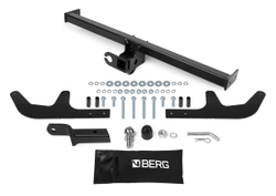 Фаркоп под квадрат c электрикой Smart для Lada Largus Cross (Лада Ларгус Кросс) универсал 2014-2021 2021-н.в., шар E, 1300/75 кг, F.6017.005