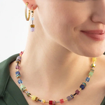 Серьги Hoop Multicolour Pastel Gold 30мм Coeur de Lion