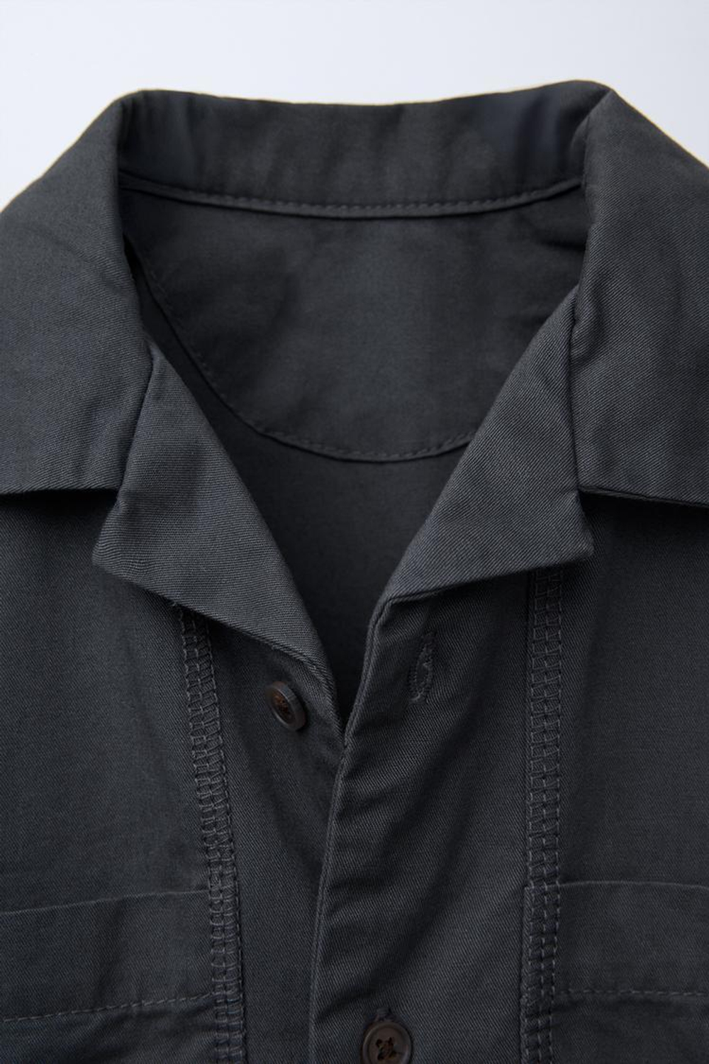 ZARA РУБАШКА С НАДПИСЬЮ, АНТРАЦИТОВО-СЕРЫЙ