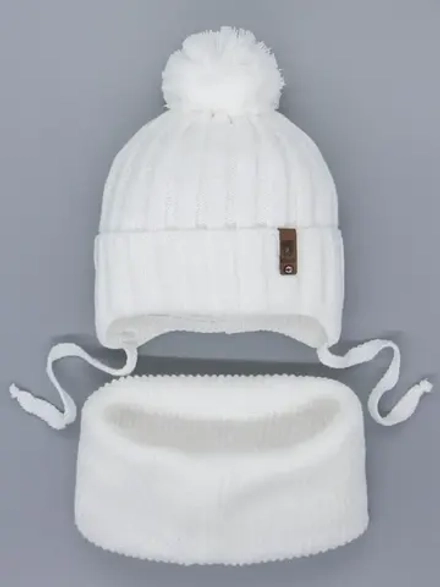 Шапка для мальчика со снудом осенняя