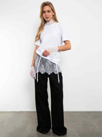 Юбка-баска Кружево 3 в 1 (белая)