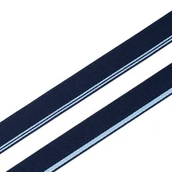 Резинка широкая, темно-синяя/голубая 23 мм, Германия