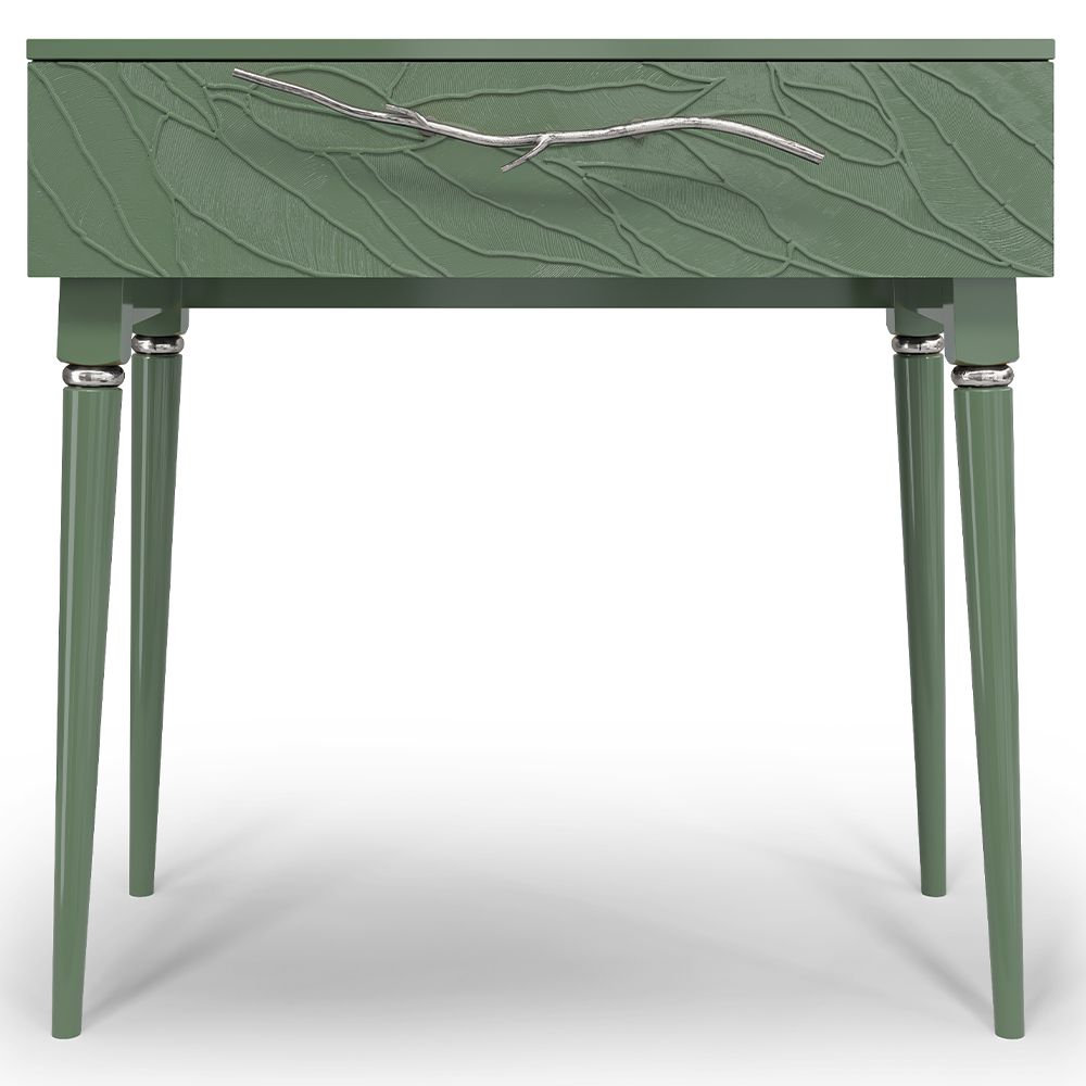 Консоль Арт Колор leaves Классик Сильвер Зеленый нефрит