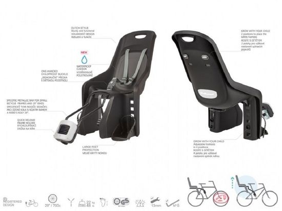 Велокресло детское Author Bubbly maxi FF X8