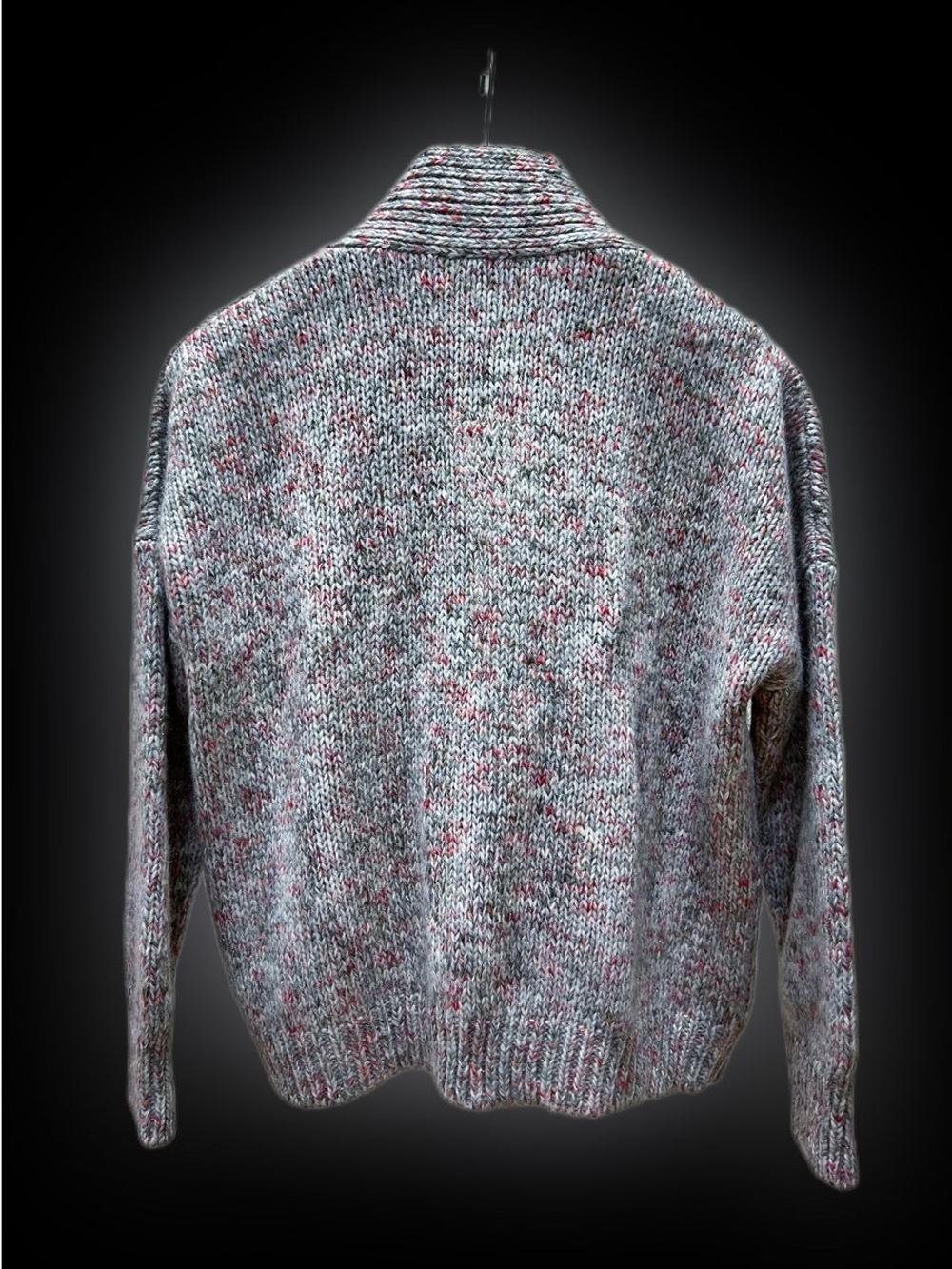 Вязаный кардиган оверсайз с V вырезом Allegro на пуговицах