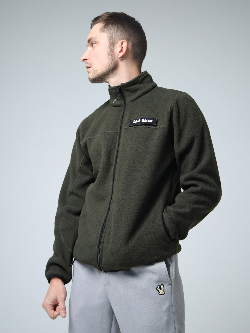 худи толстовка кофта олимпийка Город Горький флис флисовая зеленый зеленая хаки