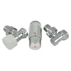 Комплект подключения SCHLOSSER STANDARD MINI 1/2quot; угловой, хром, с термоголовкой MINI М30х1,5