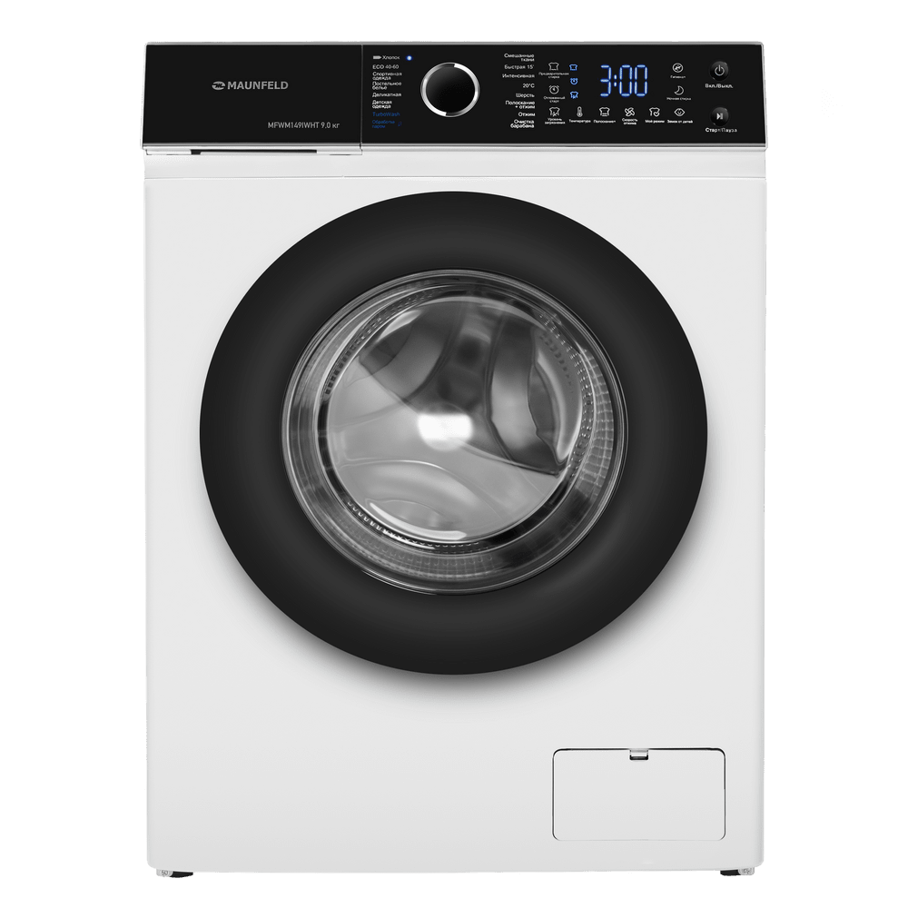 Стиральная машина c инвертором и паром  MAUNFELD MFWM149IWHT 9 кг.