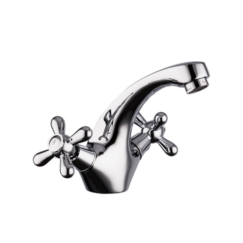 Смеситель для раковины 1/2 кер F1025 FRAP КРЕСТ (литой, хром, латунь)